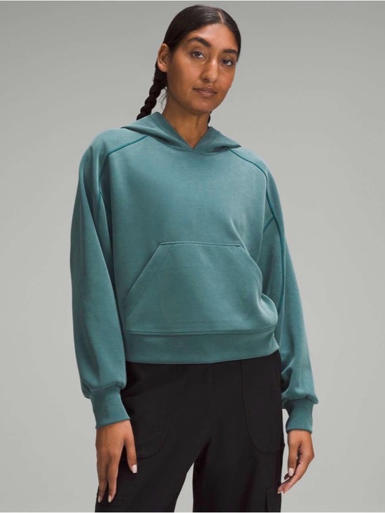 lululemon athletica Tops - Lululemon Softstreme Hoodie size 6 in Storm Teal
